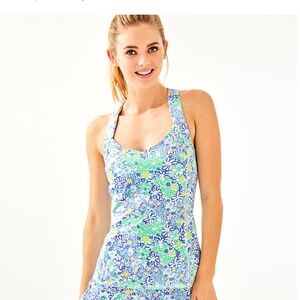 NWT XS Lilly Pulitzer UPF 50+ Meryl Nylon Pilar in Blue Haven